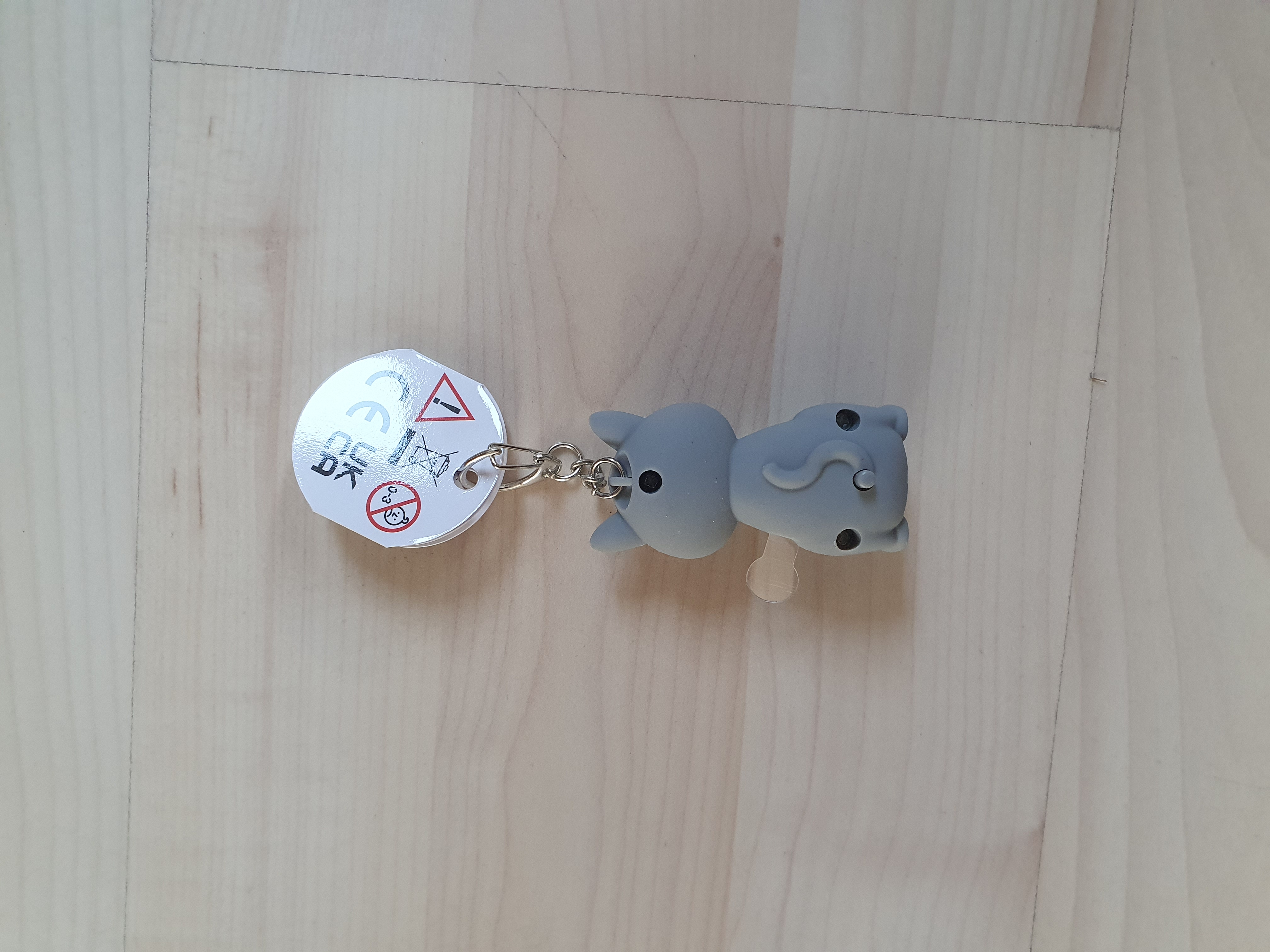 Katze Miao LED mit Ton Schlüsselanhänger (pro Stück)