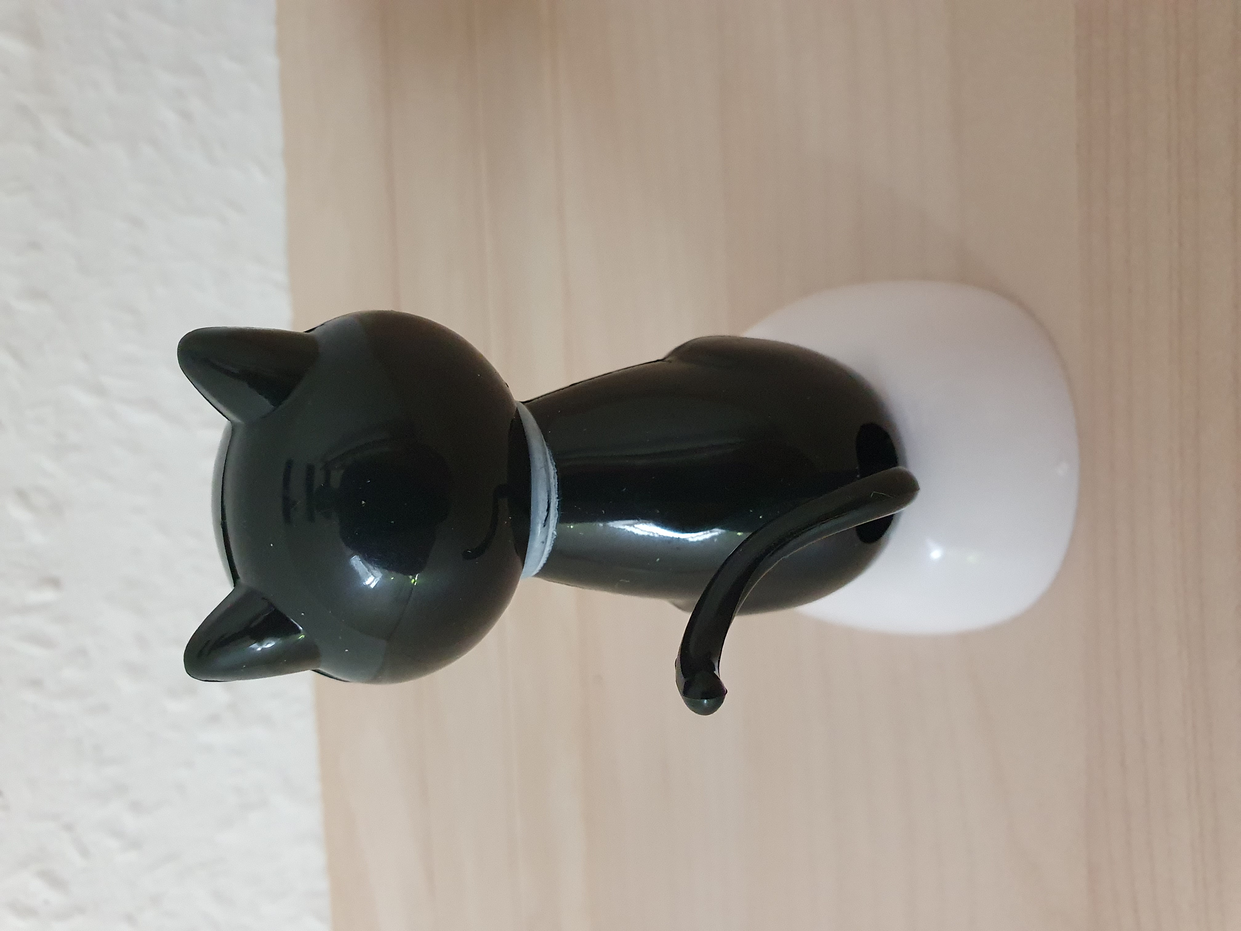 Schwarze Katze Solar Pal Wackelfigur