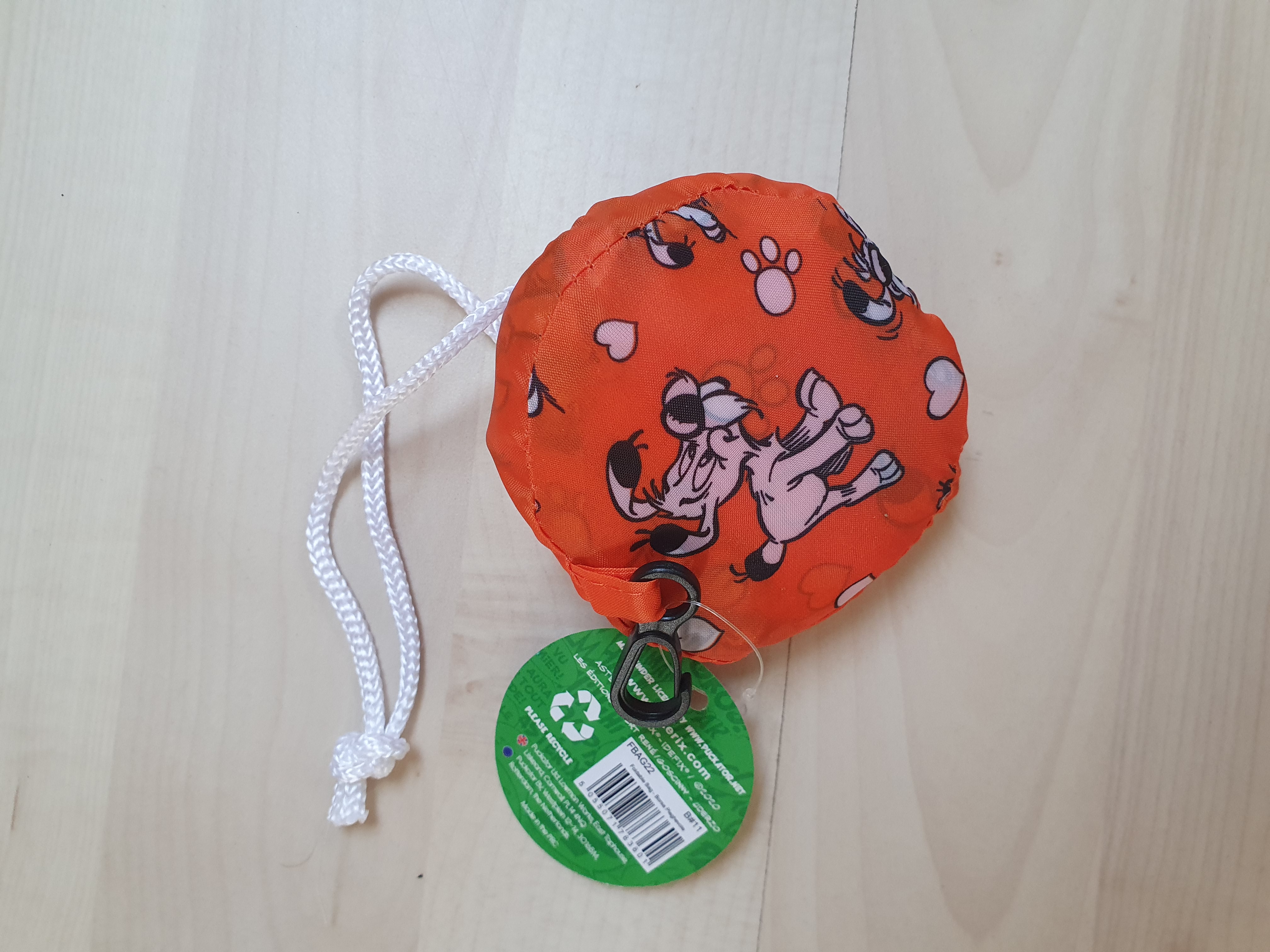 Faltbare wiederverwendbare Einkaufstasche - Asterix Idefix (pro Stück)